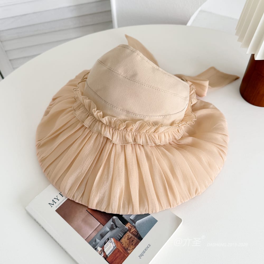 拼接纱空顶全-(推荐款) - Crownless Sun Hat Women | Hollow Top Visor | Summer Beach Cap