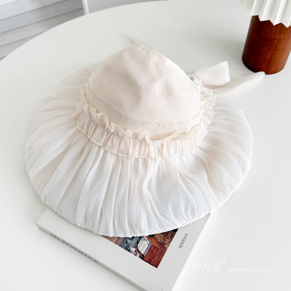 拼接纱空顶全-(推荐款) - Crownless Sun Hat Women | Hollow Top Visor | Summer Beach Cap - Image 7