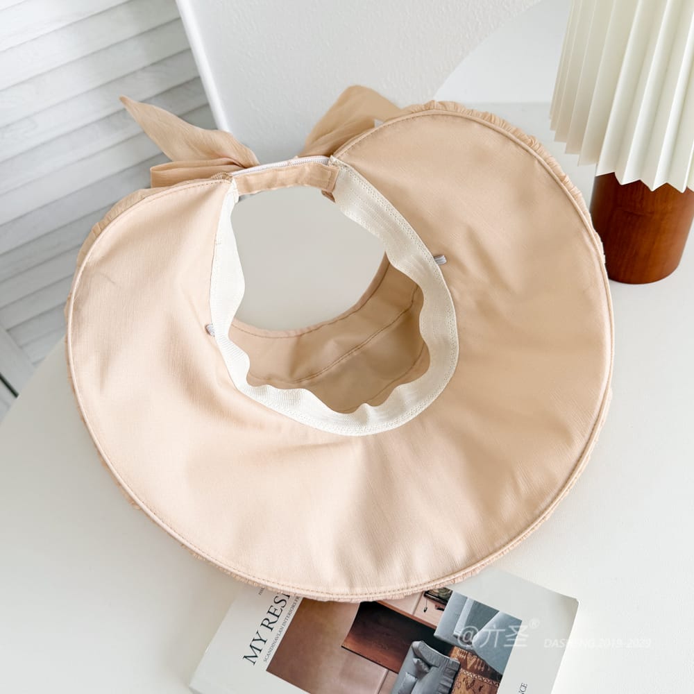 拼接纱空顶全-(推荐款) - Crownless Sun Hat Women | Hollow Top Visor | Summer Beach Cap - Image 13