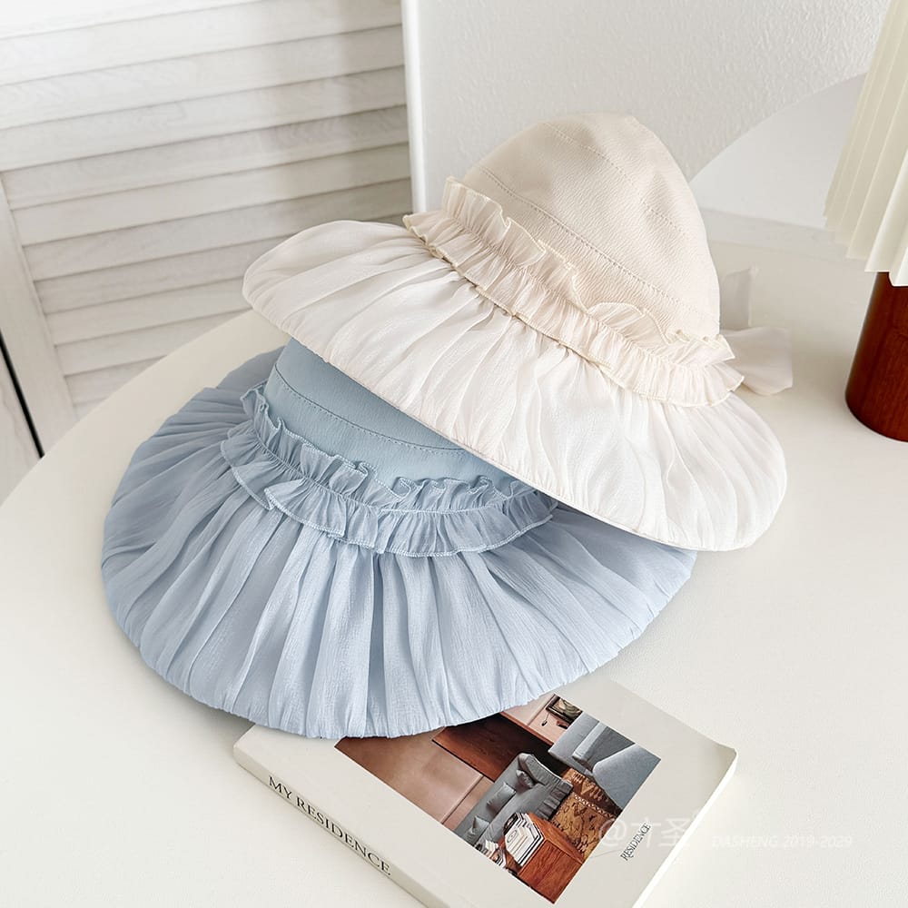 拼接纱空顶全-(推荐款) - Crownless Sun Hat Women | Hollow Top Visor | Summer Beach Cap - Image 16