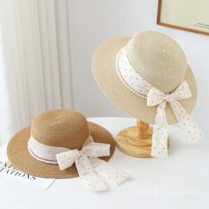 1710 No.Pearl Dot Ribbon - Women Casual Hat | Fashion Outdoor Cap | Daily Wear Sun Protection