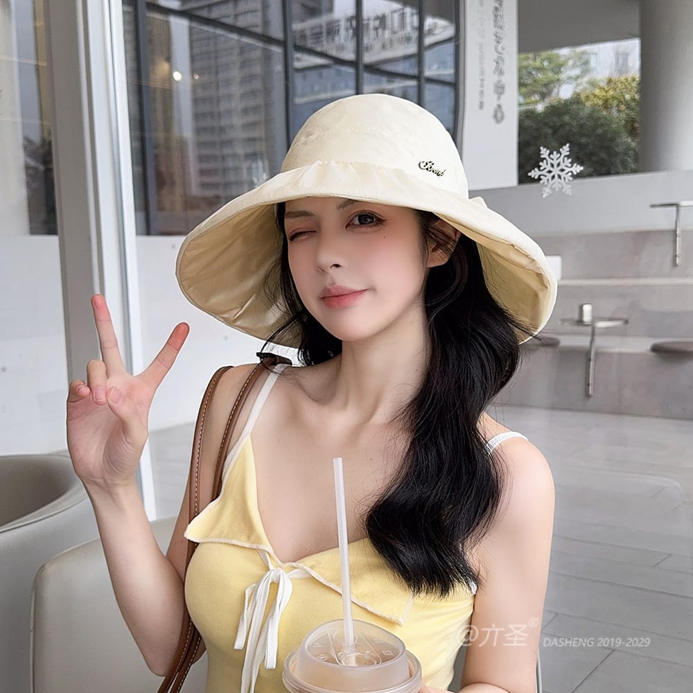 蓬蓬纱半空顶遮阳 Hat全-(推荐款) - Crownless Sun Hat Women | Hollow Top Visor | Summer Beach Cap - Image 11