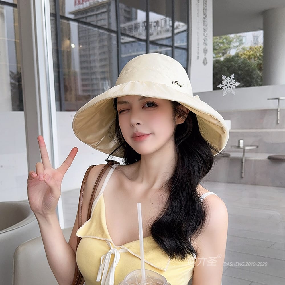 蓬蓬纱半空顶遮阳 Hat全-(推荐款) - Crownless Sun Hat Women | Hollow Top Visor | Summer Beach Cap - Image 9
