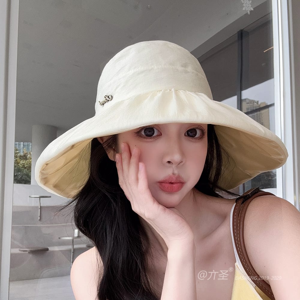 蓬蓬纱半空顶遮阳 Hat全-(推荐款) - Crownless Sun Hat Women | Hollow Top Visor | Summer Beach Cap - Image 15