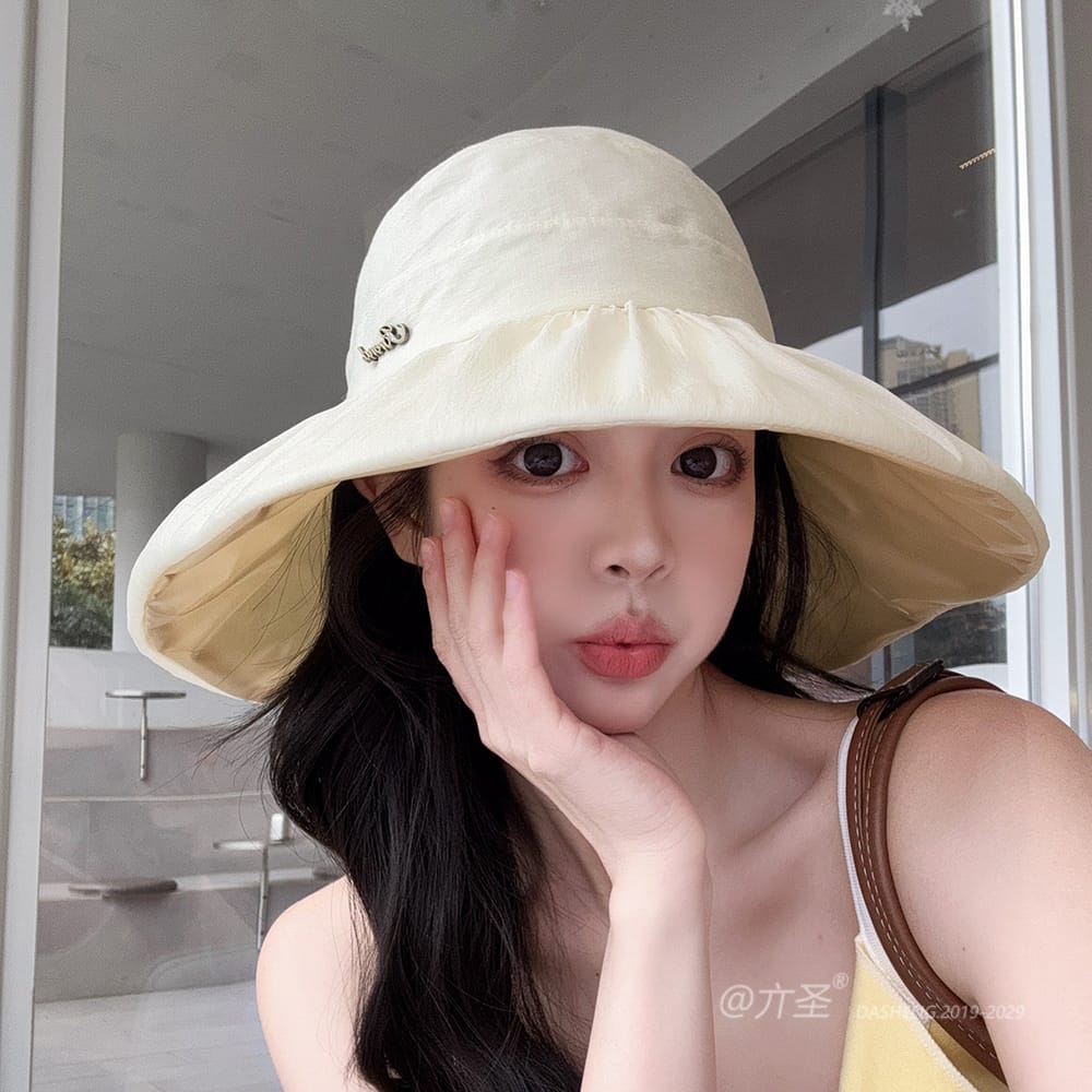 蓬蓬纱半空顶遮阳 Hat全-(推荐款) - Crownless Sun Hat Women | Hollow Top Visor | Summer Beach Cap - Image 13