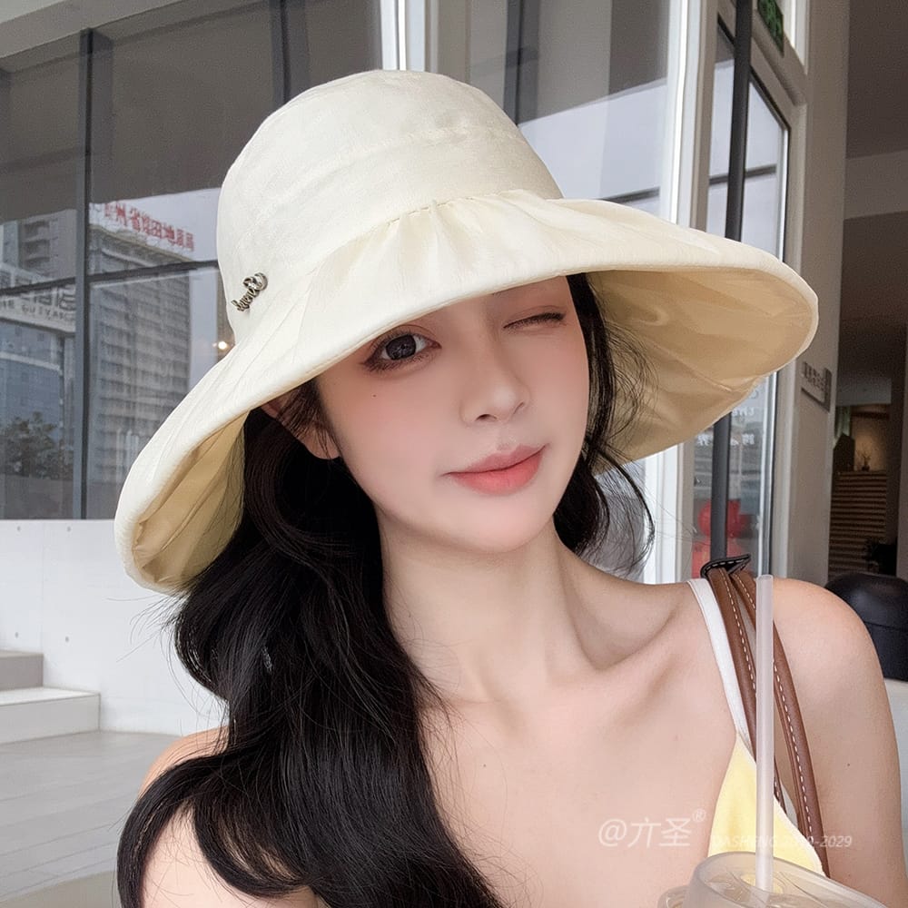 蓬蓬纱半空顶遮阳 Hat全-(推荐款) - Crownless Sun Hat Women | Hollow Top Visor | Summer Beach Cap - Image 24