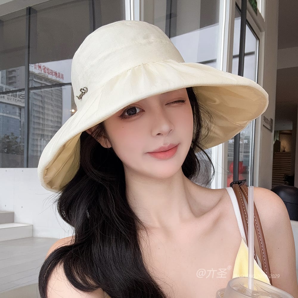 蓬蓬纱半空顶遮阳 Hat全-(推荐款) - Crownless Sun Hat Women | Hollow Top Visor | Summer Beach Cap - Image 23