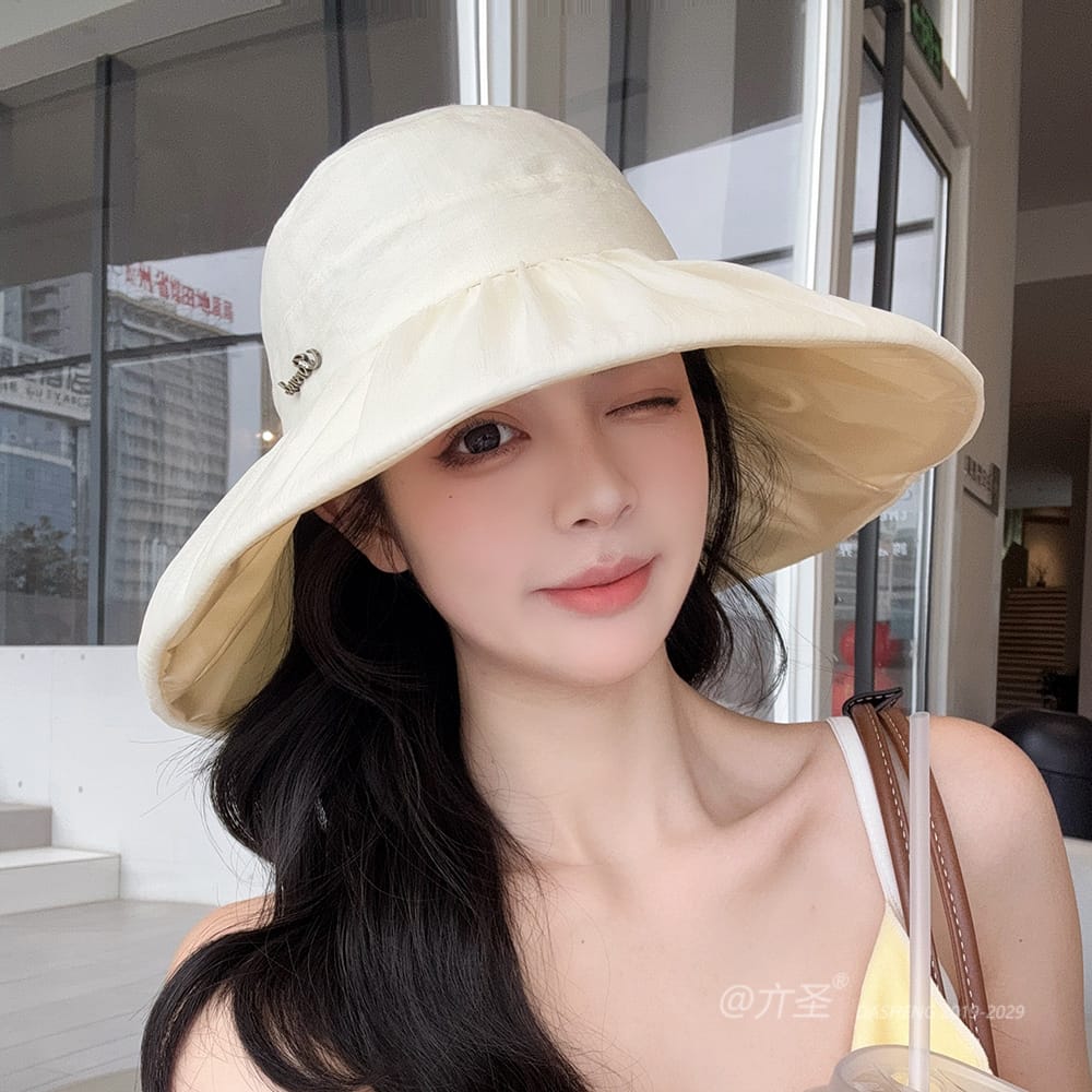 蓬蓬纱半空顶遮阳 Hat全-(推荐款) - Crownless Sun Hat Women | Hollow Top Visor | Summer Beach Cap - Image 21