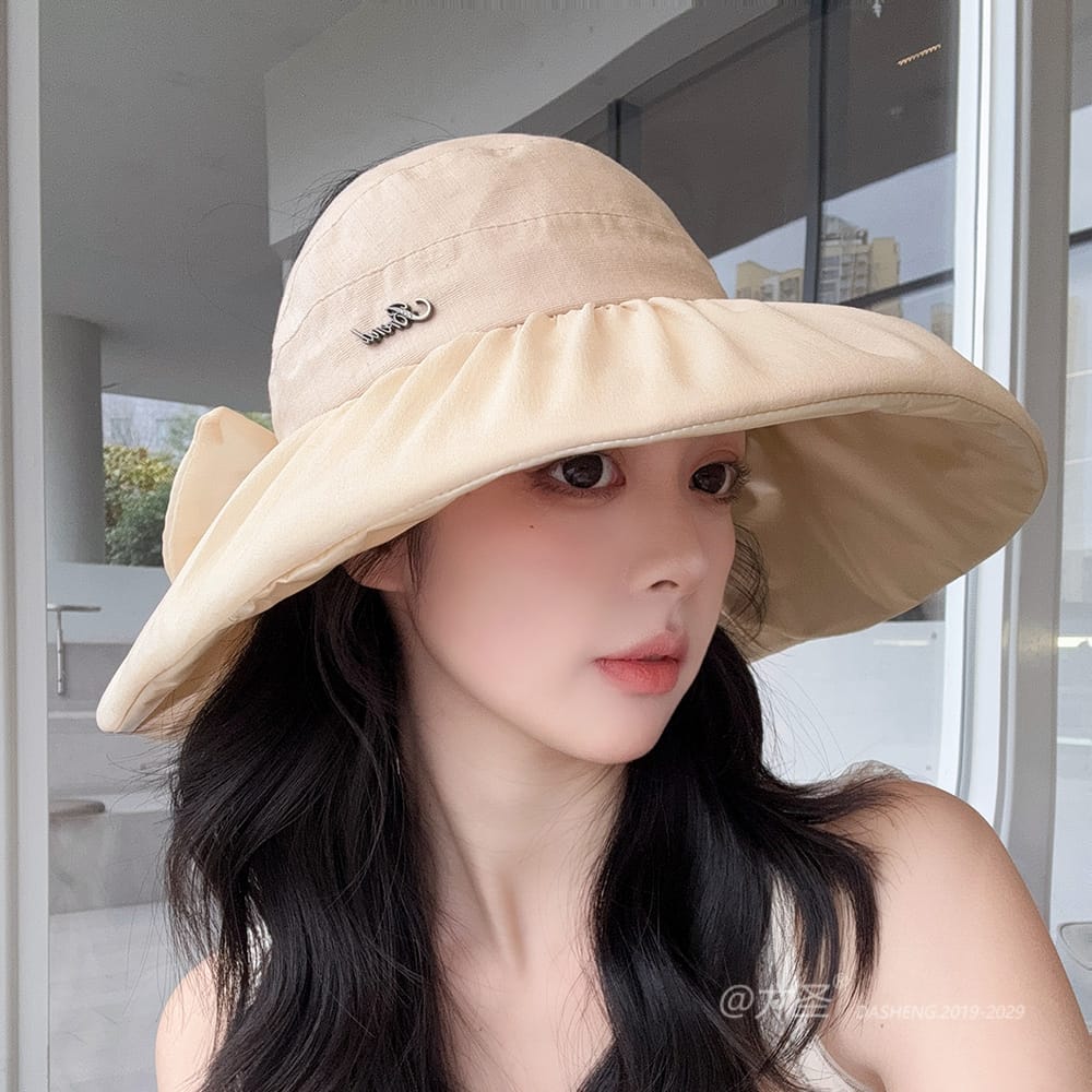 蓬蓬纱半空顶遮阳 Hat全-(推荐款) - Crownless Sun Hat Women | Hollow Top Visor | Summer Beach Cap - Image 29