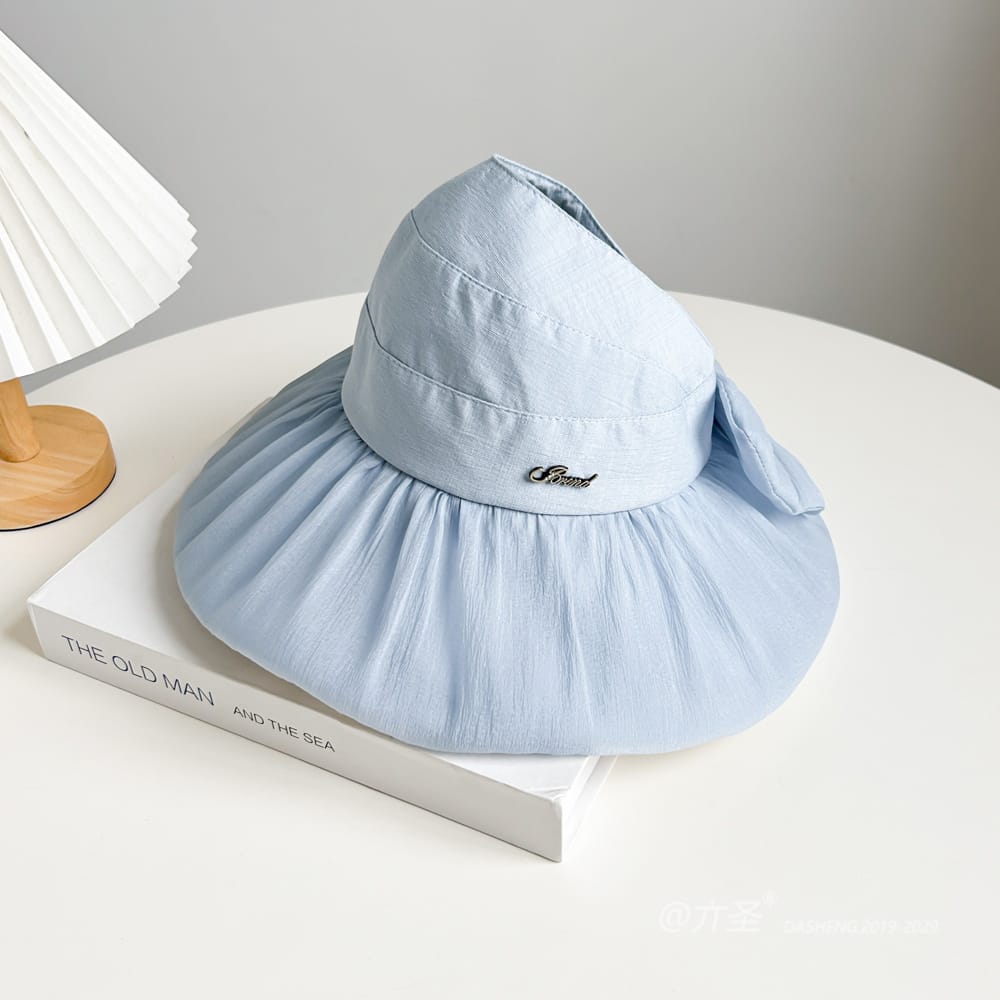 蓬蓬纱半空顶遮阳 Hat全-(推荐款) - Crownless Sun Hat Women | Hollow Top Visor | Summer Beach Cap - Image 35