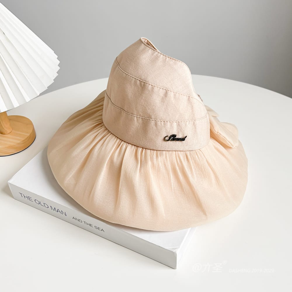 蓬蓬纱半空顶遮阳 Hat全-(推荐款) - Crownless Sun Hat Women | Hollow Top Visor | Summer Beach Cap - Image 43