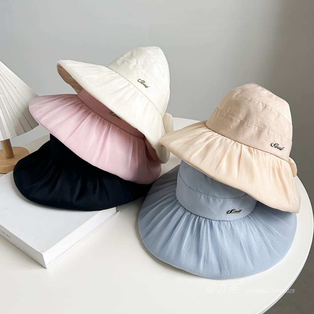 蓬蓬纱半空顶遮阳 Hat全-(推荐款) - Crownless Sun Hat Women | Hollow Top Visor | Summer Beach Cap - Image 46