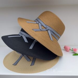 Thin Braid 双Bow - Women Casual Hat | Fashion Outdoor Cap | Daily Wear Sun Protection