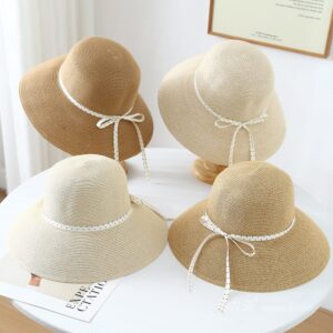 23002 No.Polka Dot 细Ribbon - Women Casual Hat | Fashion Outdoor Cap | Daily Wear Sun Protection