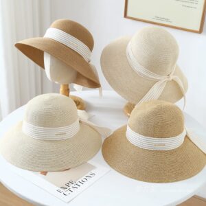 23002 No.Metal Logo Ribbon - Women Casual Hat | Fashion Outdoor Cap | Daily Wear Sun Protection