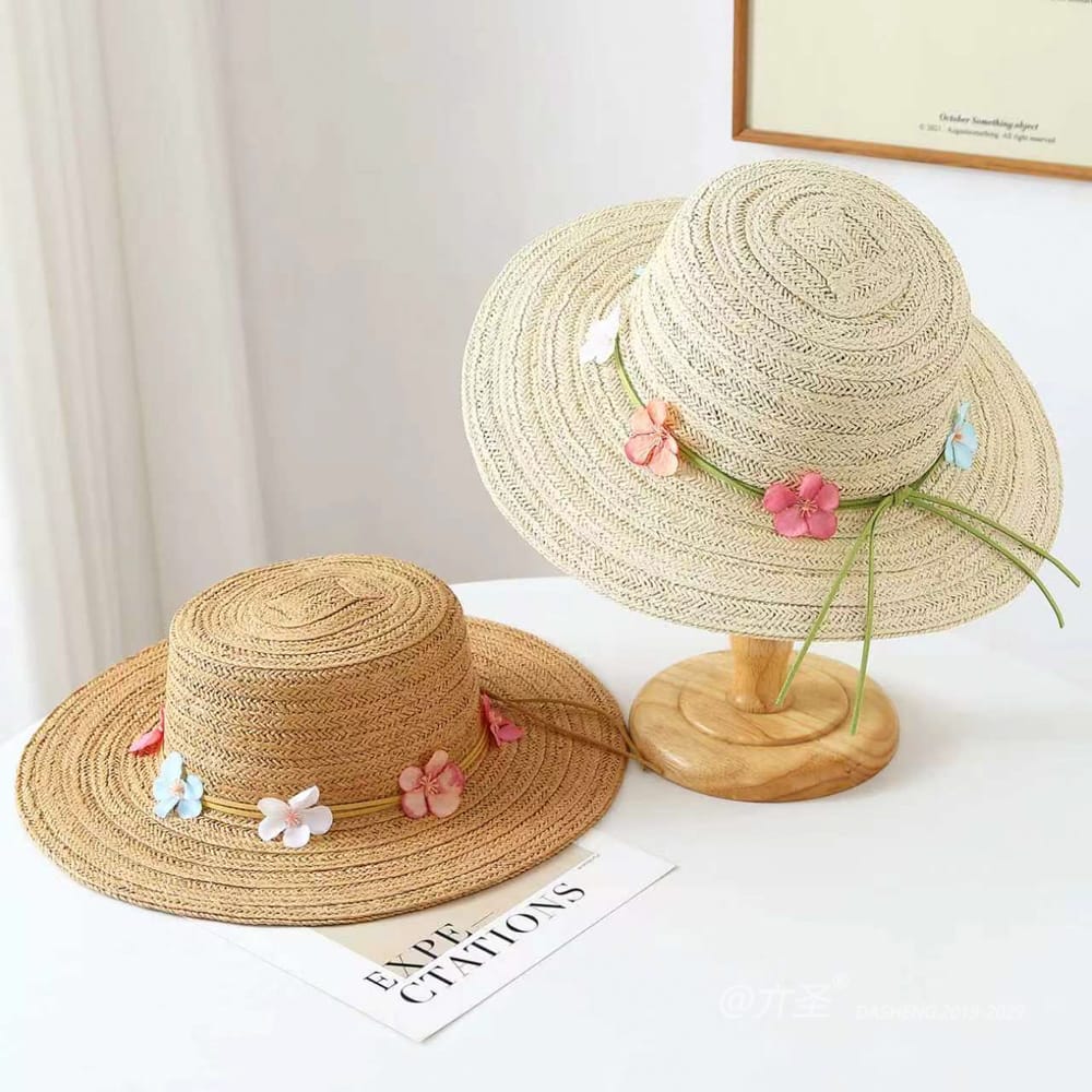 25001 No.Ribbon Small Flower - Women Casual Hat | Fashion Outdoor Cap | Daily Wear Sun Protection
