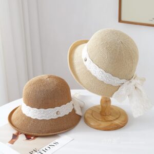 6015 No.圆Metal Logo Ribbon - Women Casual Hat | Fashion Outdoor Cap | Daily Wear Sun Protection