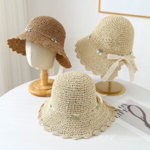 A16-7001 No.Bow Small Flower - Women Casual Hat | Fashion Outdoor Cap | Daily Wear Sun Protection