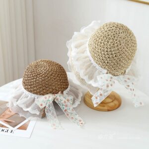 A16-7003 No.纱裙子Floral Ribbon - Women Casual Hat | Fashion Outdoor Cap | Daily Wear Sun Protection