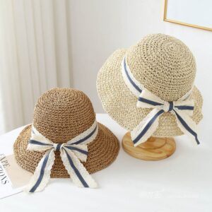 A16-7004 No.Wide Lace Trim Denim Ribbon - Women Casual Hat | Fashion Outdoor Cap | Daily Wear Sun Protection