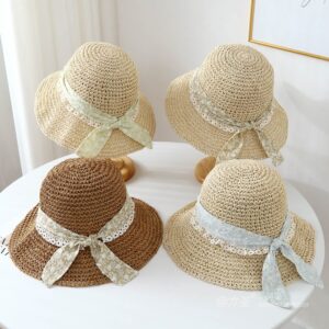 A16-7004 No.Floral Ribbon - Women Casual Hat | Fashion Outdoor Cap | Daily Wear Sun Protection