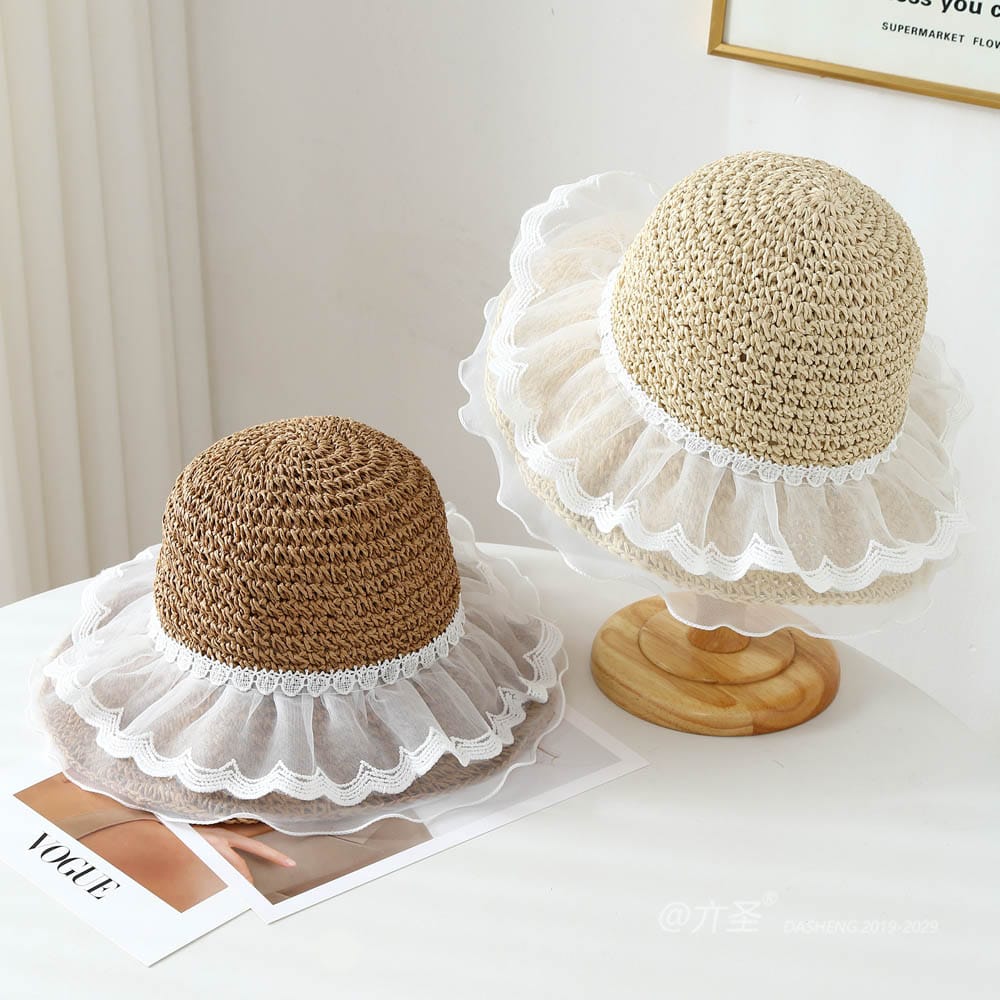 A16-7004 No.纱裙子 - Women Casual Hat | Fashion Outdoor Cap | Daily Wear Sun Protection