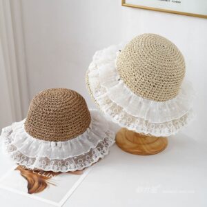 A16-7004 No.纱裙子Small Bow - Women Casual Hat | Fashion Outdoor Cap | Daily Wear Sun Protection