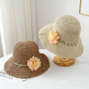 A16-7004 No.Vine Large Flower - Women Casual Hat | Fashion Outdoor Cap | Daily Wear Sun Protection