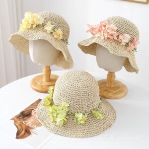 A16-7004 No.Vine Flower - Women Casual Hat | Fashion Outdoor Cap | Daily Wear Sun Protection