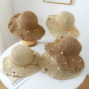 A16-7020 No.Korean Velvet 定型 Flower - Women Casual Hat | Fashion Outdoor Cap | Daily Wear Sun Protection