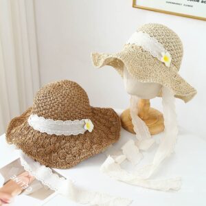 A16-7028 No.穿Lace Trim 鸡蛋 Flower - Women Casual Hat | Fashion Outdoor Cap | Daily Wear Sun Protection