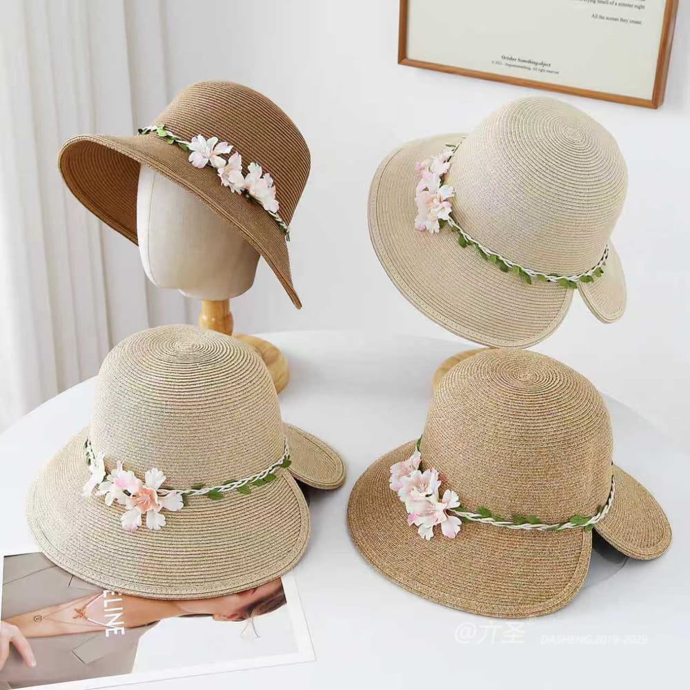 8-95 No.Vine 粉 Flower - Women Casual Hat | Fashion Outdoor Cap | Daily Wear Sun Protection