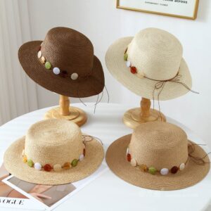 A16-80461 No.扣子 - Women Casual Hat | Fashion Outdoor Cap | Daily Wear Sun Protection