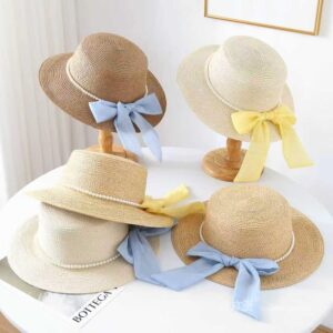 80461 No.Pearl 彩色Ribbon - Women Casual Hat | Fashion Outdoor Cap | Daily Wear Sun Protection