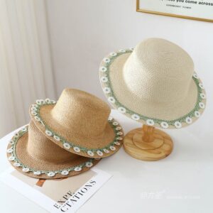 A16-80461 No.绿白Lace Trim - Women Casual Hat | Fashion Outdoor Cap | Daily Wear Sun Protection