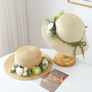 A16-80461 No.Vine Flower 环 - Women Casual Hat | Fashion Outdoor Cap | Daily Wear Sun Protection