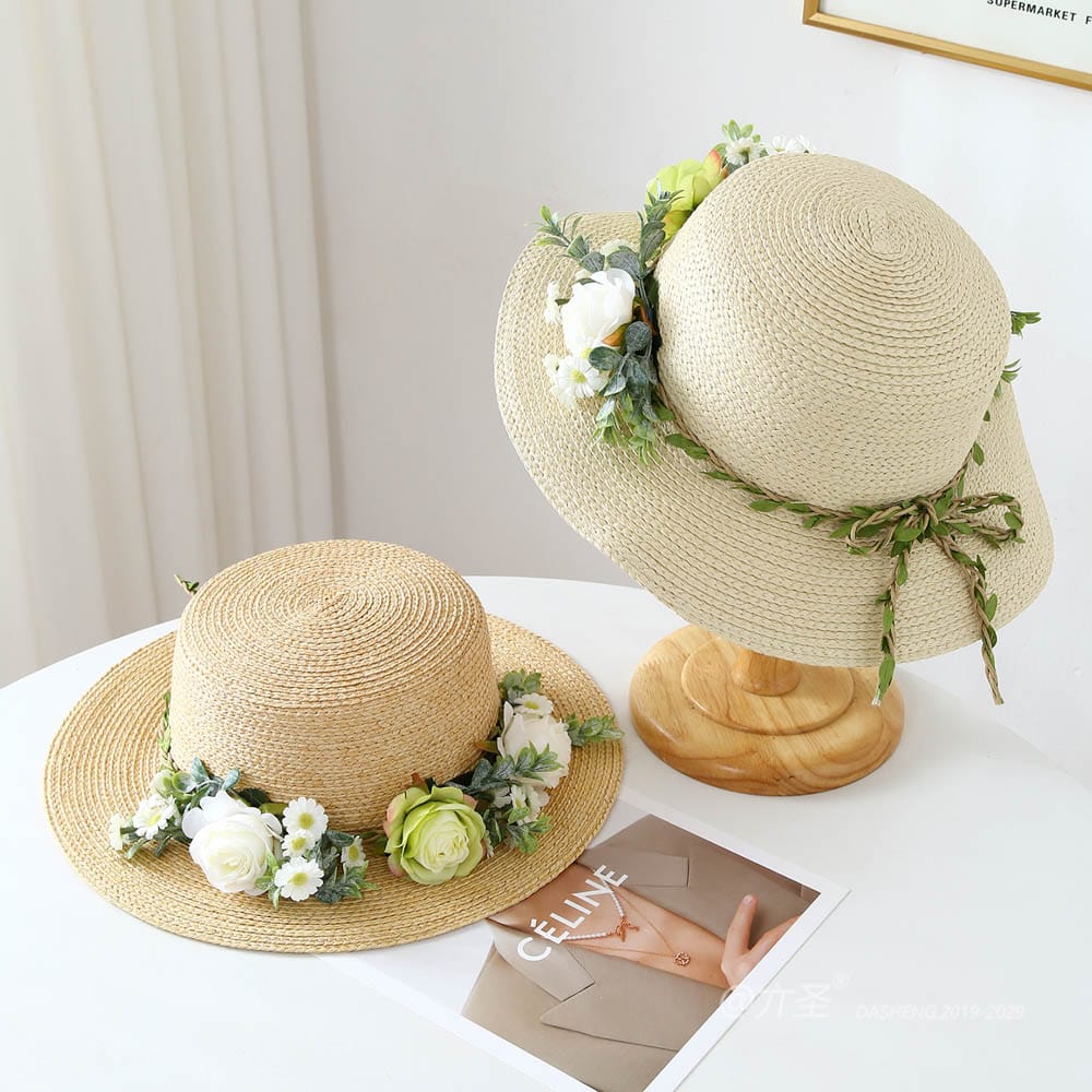 A16-80461 No.Vine Flower 环 - Women Casual Hat | Fashion Outdoor Cap | Daily Wear Sun Protection