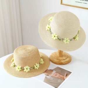 A16-80461 No.Vine 黄色 Flower 环 - Women Casual Hat | Fashion Outdoor Cap | Daily Wear Sun Protection