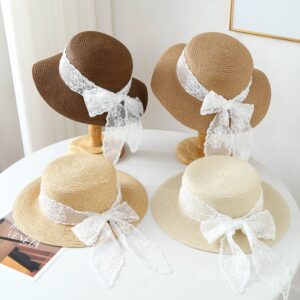 A16-80461 No.Lace Ribbon - Women Casual Hat | Fashion Outdoor Cap | Daily Wear Sun Protection