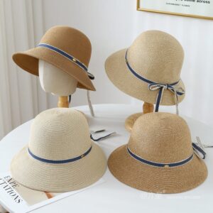 80526 No. Denim Lace Trim Metal Logo - Women Casual Hat | Fashion Outdoor Cap | Daily Wear Sun Protection