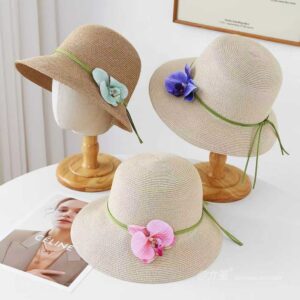 80526 No.绿Ribbon Butterfly 兰 - Women Casual Hat | Fashion Outdoor Cap | Daily Wear Sun Protection