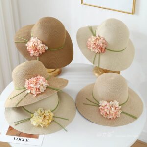 A16-80559 No.Ribbon Large Flower - Women Casual Hat | Fashion Outdoor Cap | Daily Wear Sun Protection