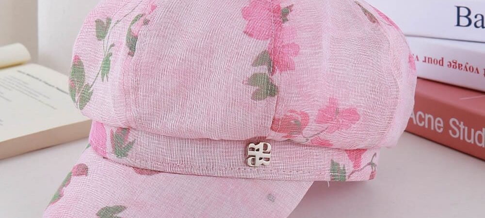Printed Cotton Linen Beret - Women Vintage Beret Hat , French Style Painter Hat , Soft Artistic B... - Custom Hat Wholesale Supplier