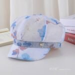 Beret - Printed Cotton Linen Beret