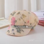 Beret - Printed Cotton Linen Beret #435