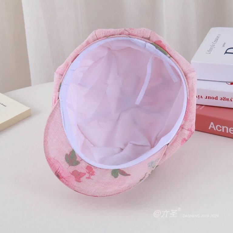 Beret - Printed Cotton Linen Beret #412