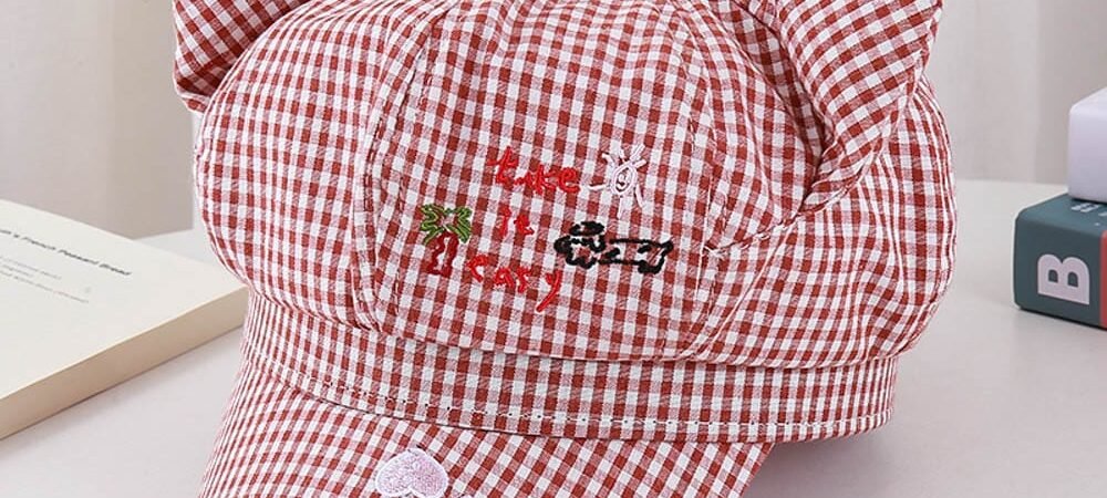 Embroidery Ear Beret - Women Vintage Beret Hat , French Style Painter Hat , Soft Artistic Beanies - Custom Hat Wholesale Supplier