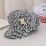 Beret - Plaid Striped Beret