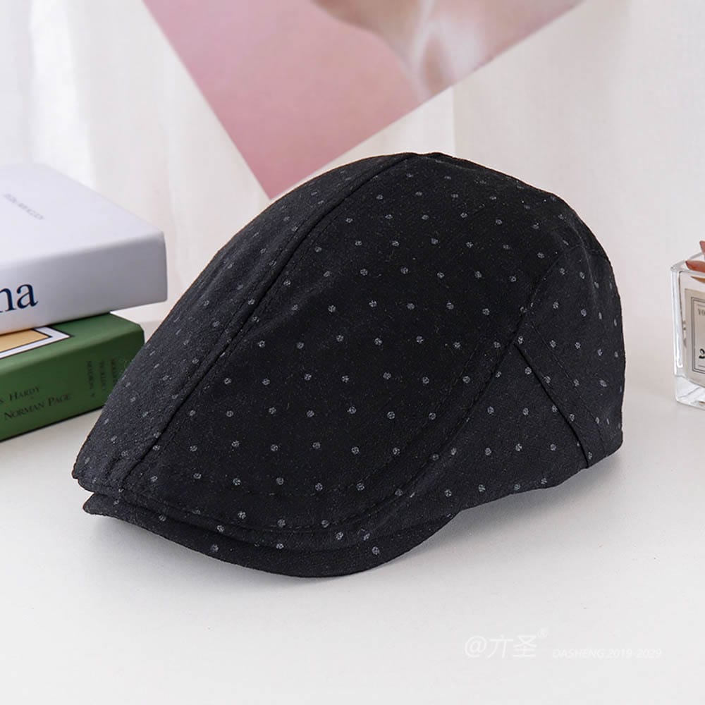 热卖Polka Dot Casual Newsboy Cap - Newsboy Cap for Women | Vintage Baker Boy Hat | Retro Gatsby Style - Image 3