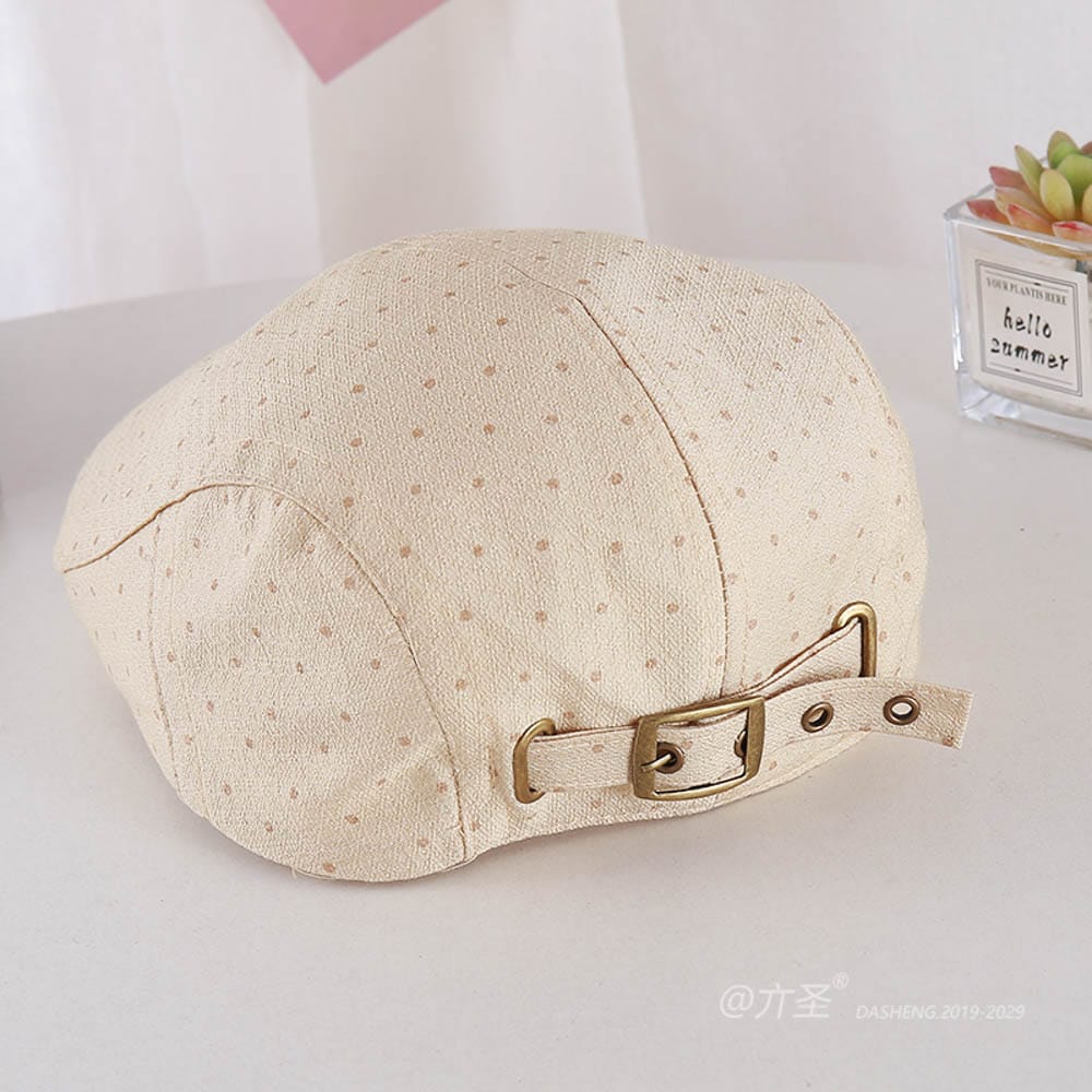 热卖Polka Dot Casual Newsboy Cap - Newsboy Cap for Women | Vintage Baker Boy Hat | Retro Gatsby Style - Image 8